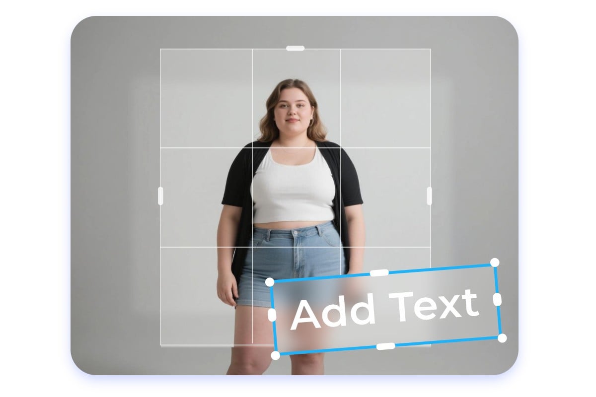 太らせた女性の写真をカスタム編集