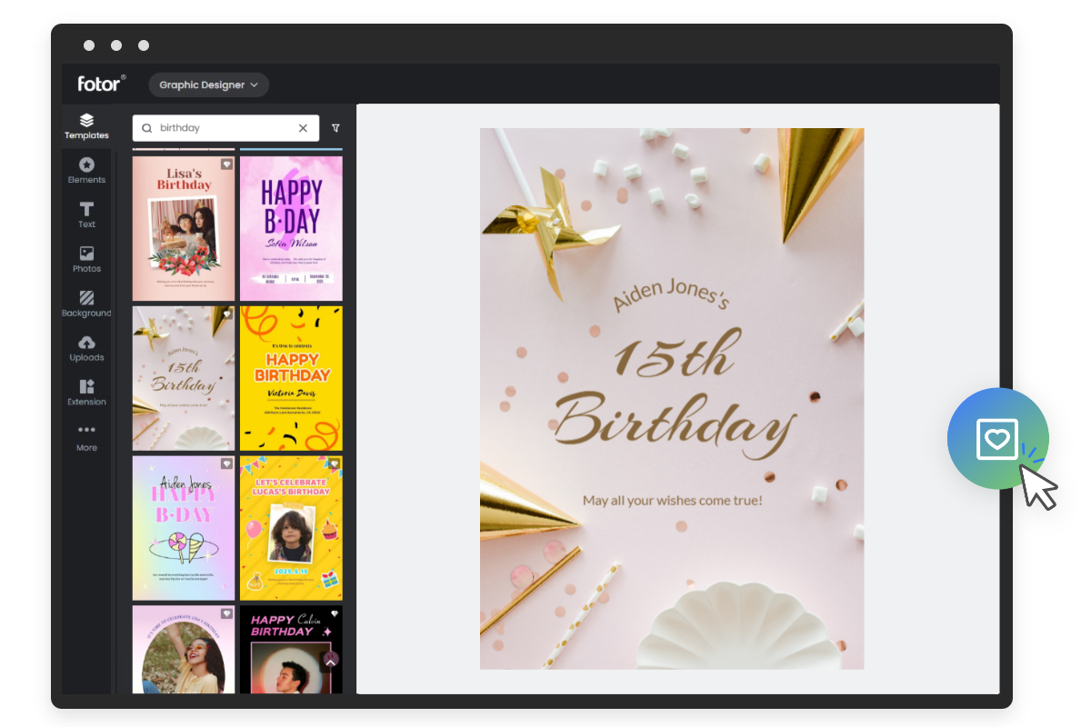 Create a Personalized Birthday Poster Online in Minutes | Fotor