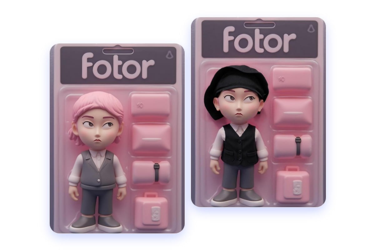 Passen Sie Ihre Actionfigur mit dem Fotor KI Ersetzer an