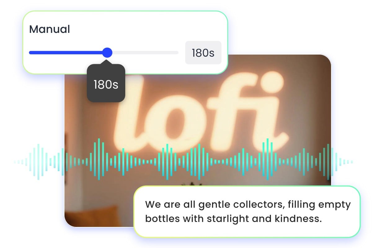 Customize lyrics and length of your ai generated lofi