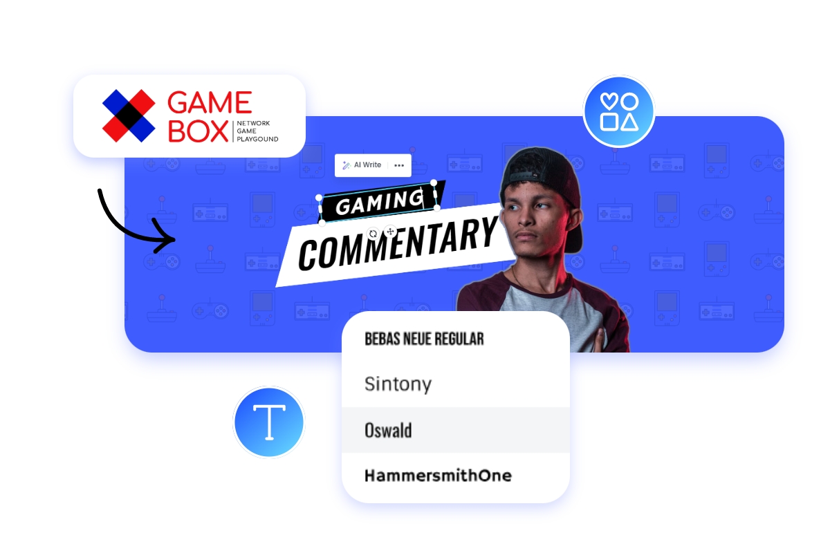 Customize the Twitter cover with various elements