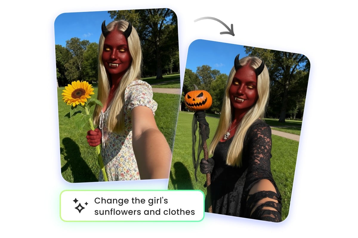 Personnaliser vos images démon avec le changeur de visage démoniaque