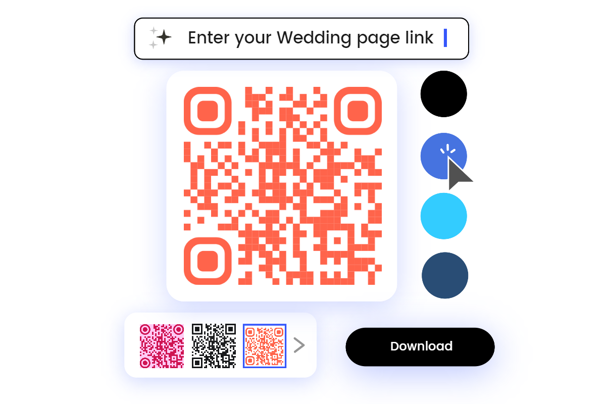 Wedding QR Code for Wedding RSVP & Invitations | Fotor