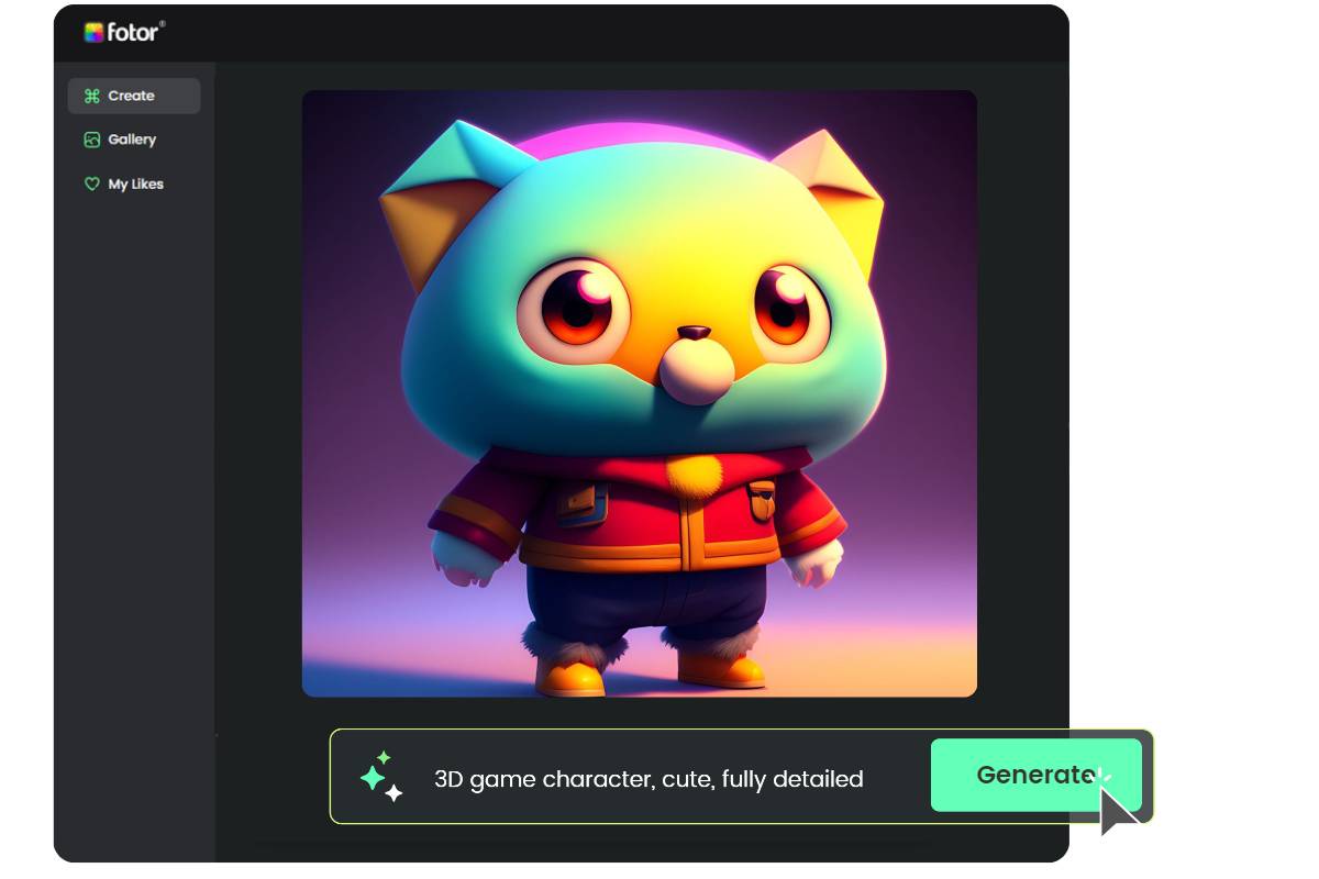 Design A Game Character In Fotor 