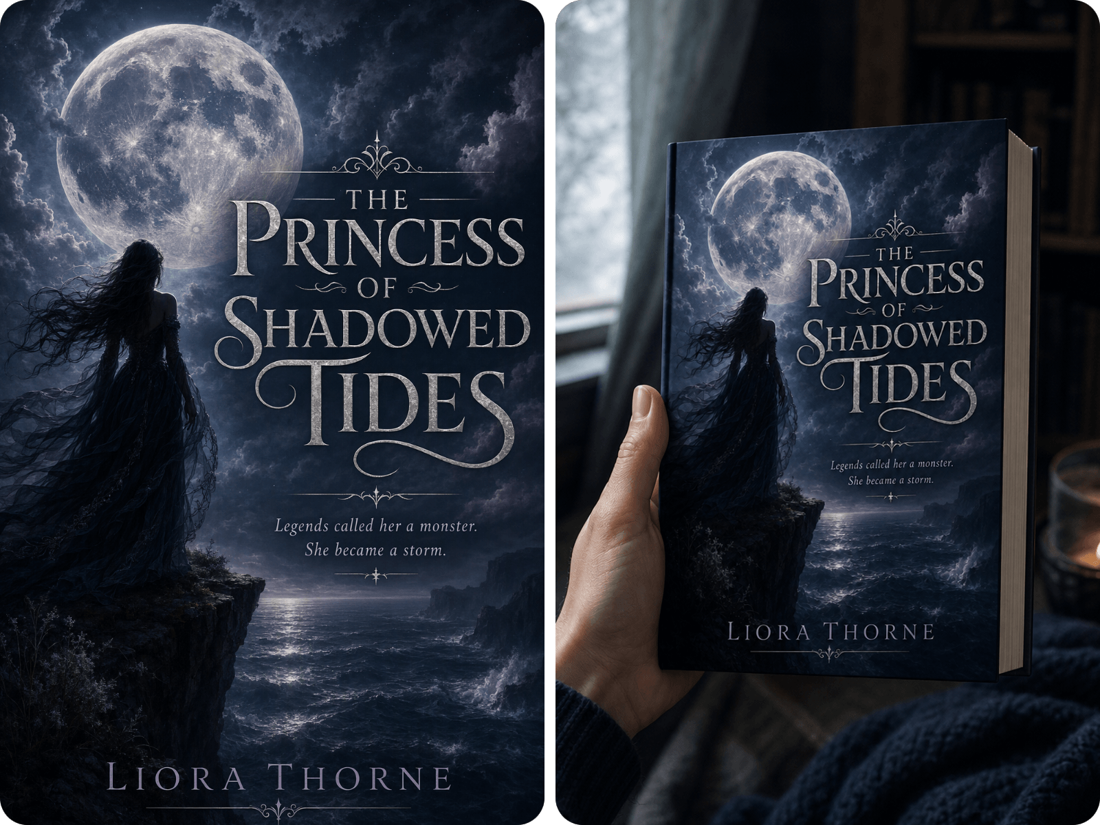 Design a printable ai book cover for a fantasy novel