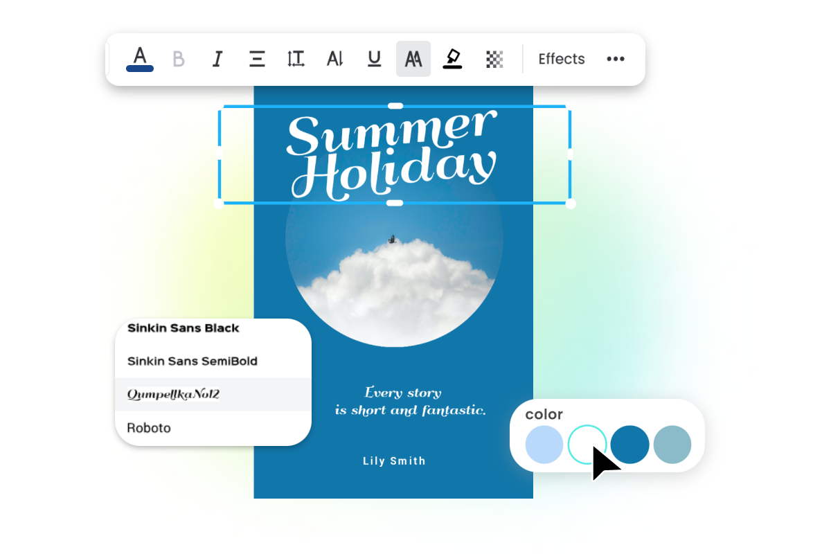 Gestalten Sie KI-Buchcover ganz nach Wunsch mit den Online-Bearbeitungstools von Fotor
