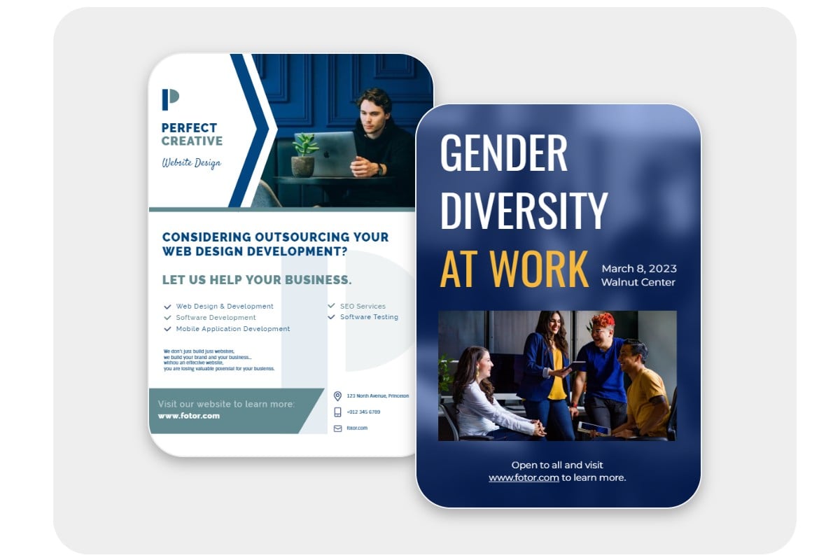 Design business flyers