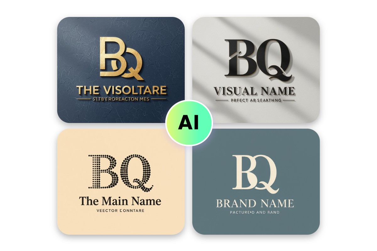 Design business monogram logo with fotor ai powered monogram generator