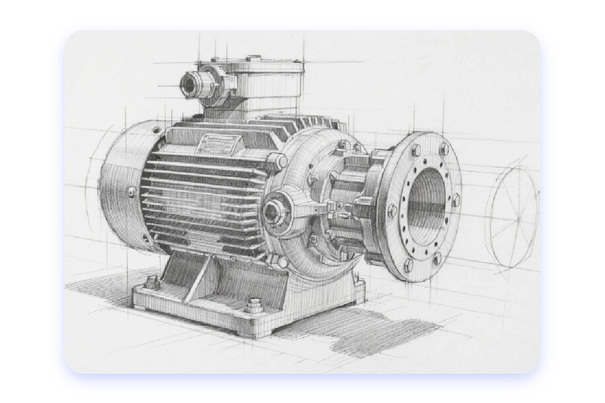 Design product concepts and mockups with sketches