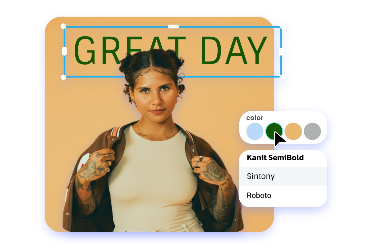 Design the text as you want with kinds of online editing tools to make the best effects