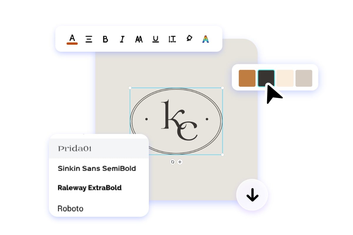 Design your logo watermark in fotor logo maker