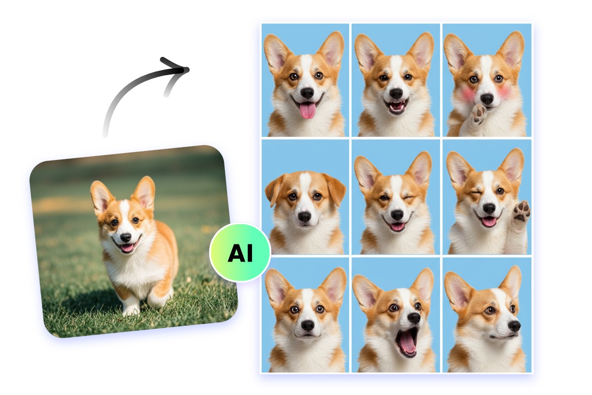 犬の証明写真をAIでかんたん生成