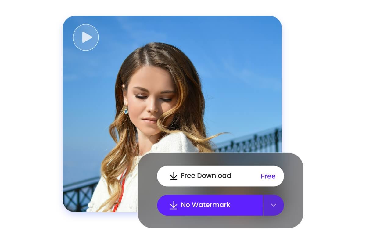 AIによるアップスケーリングを施した美しい女性の4K動画をダウンロード