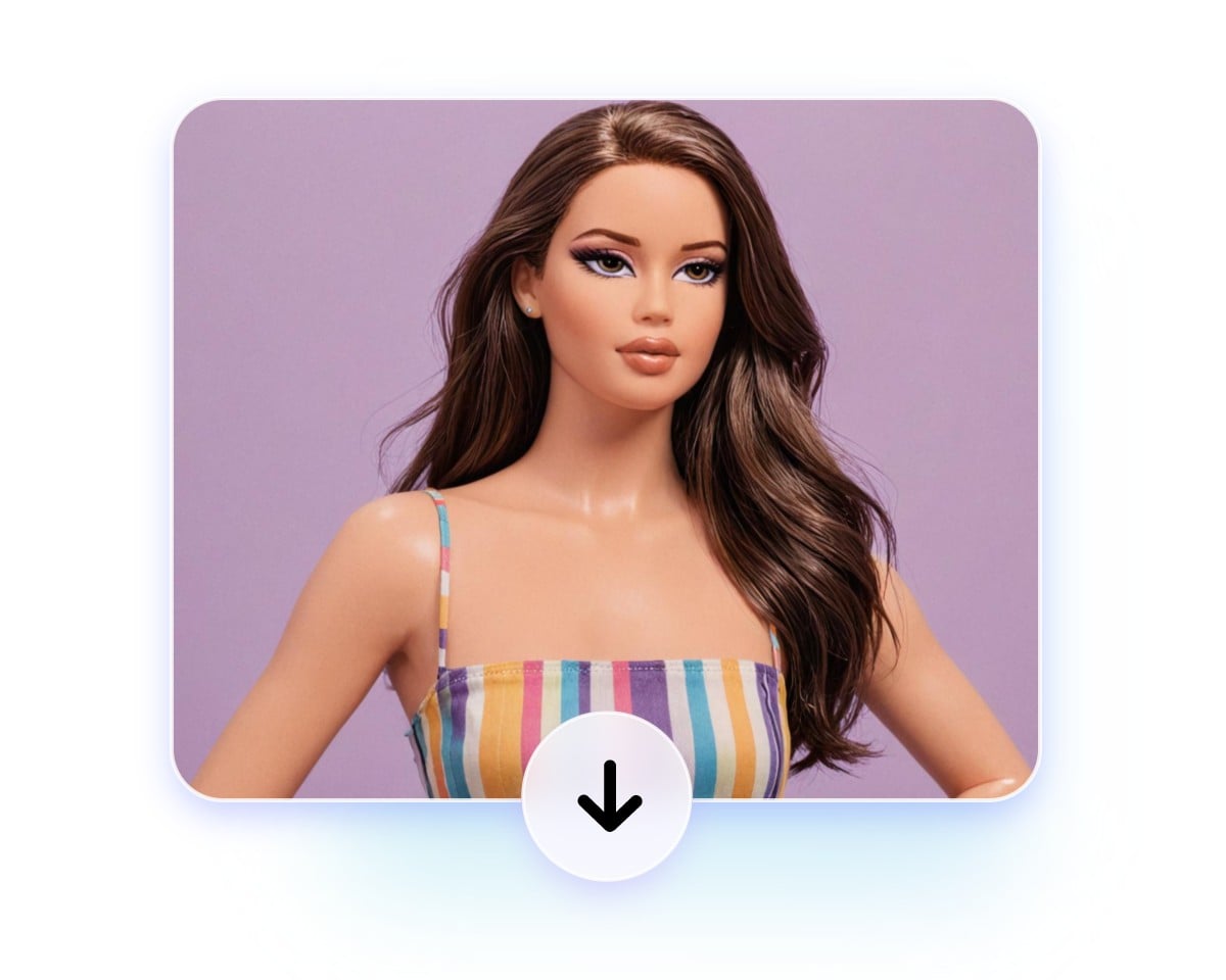 Download ai generated bratz doll image from fotor