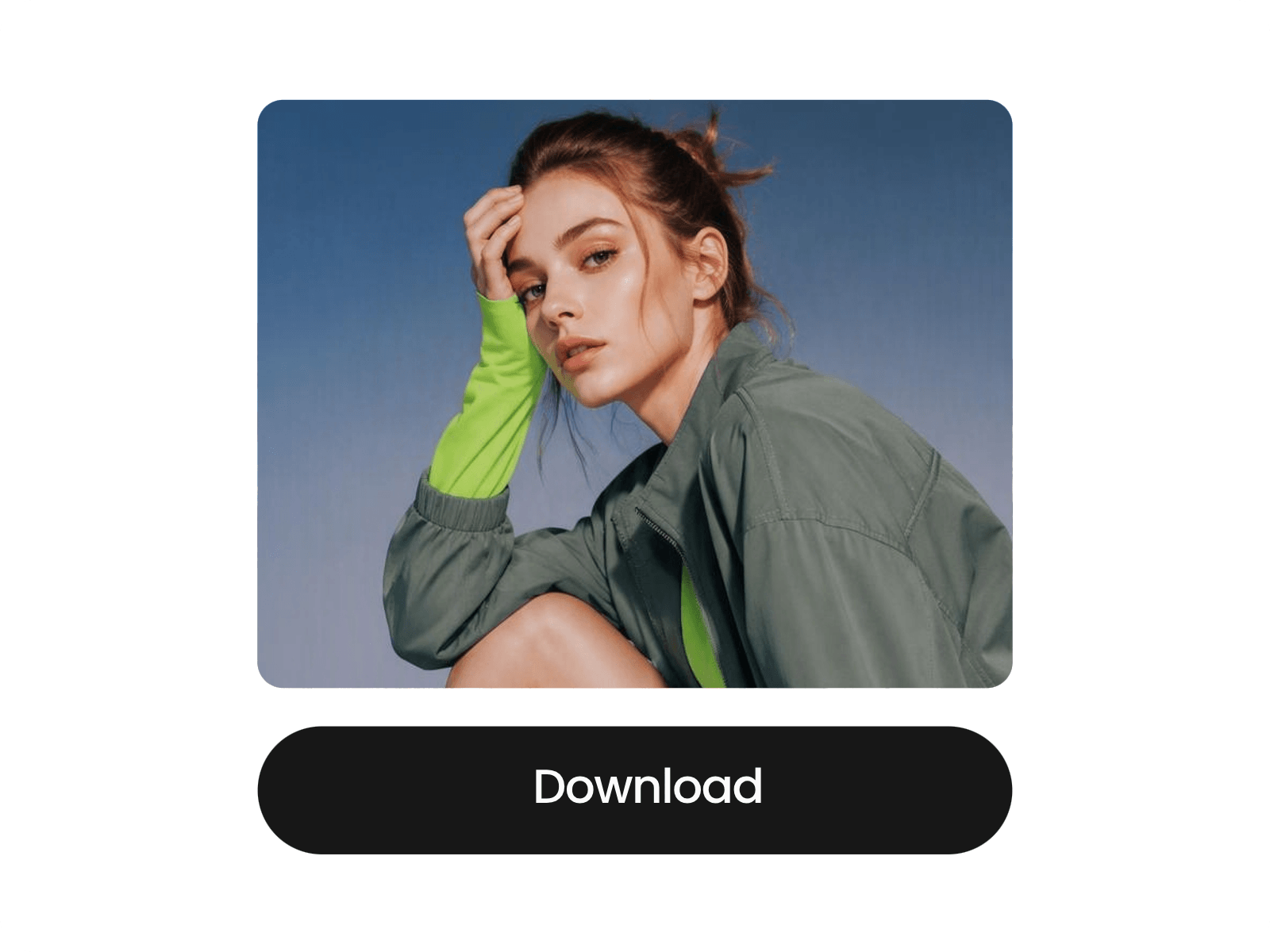 Download an ai image of a girl from fotor ai image creator