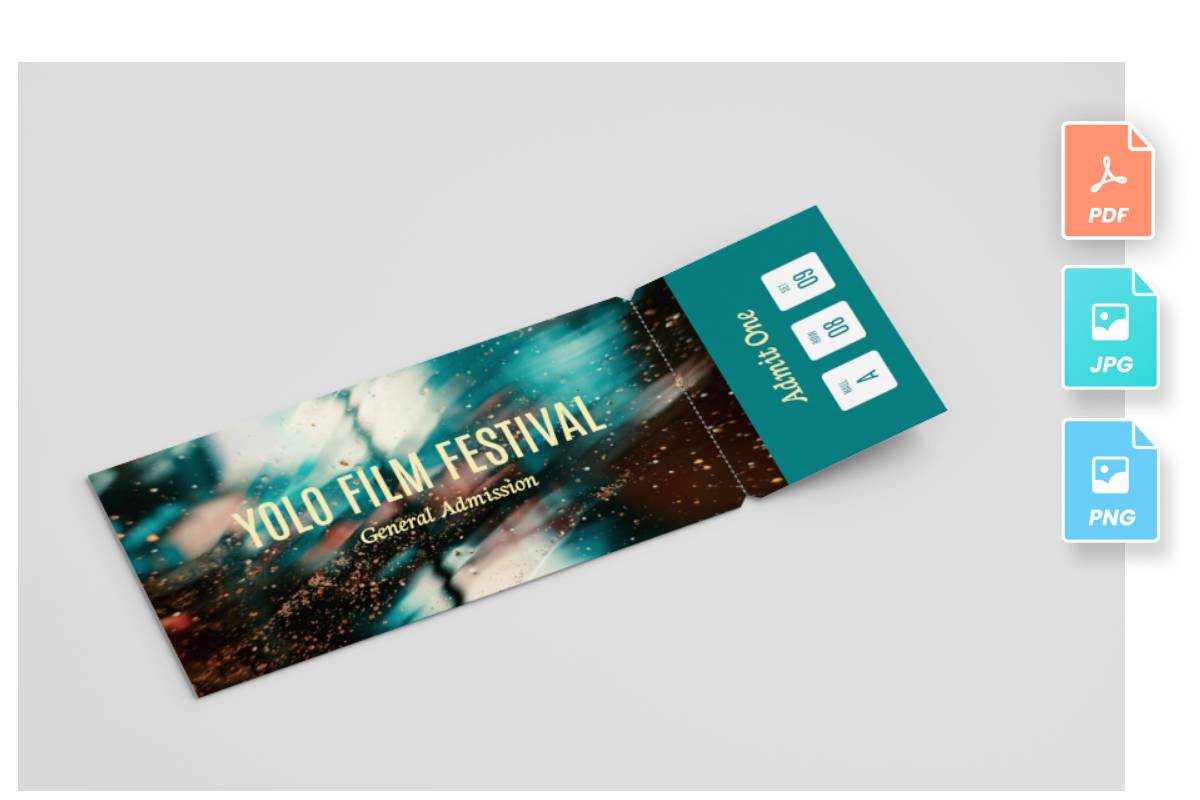 creative event ticket design