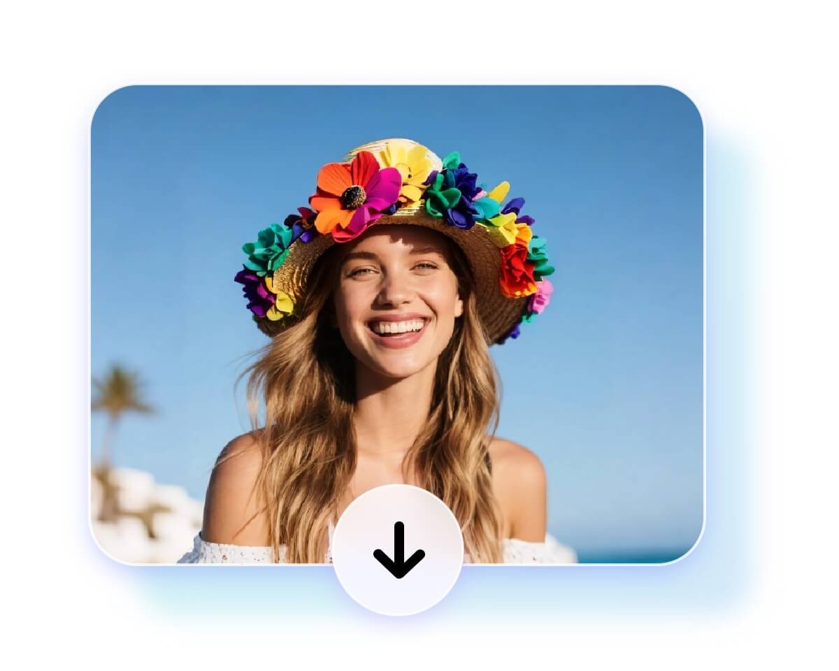 Download edited images in high quality for free without watermark