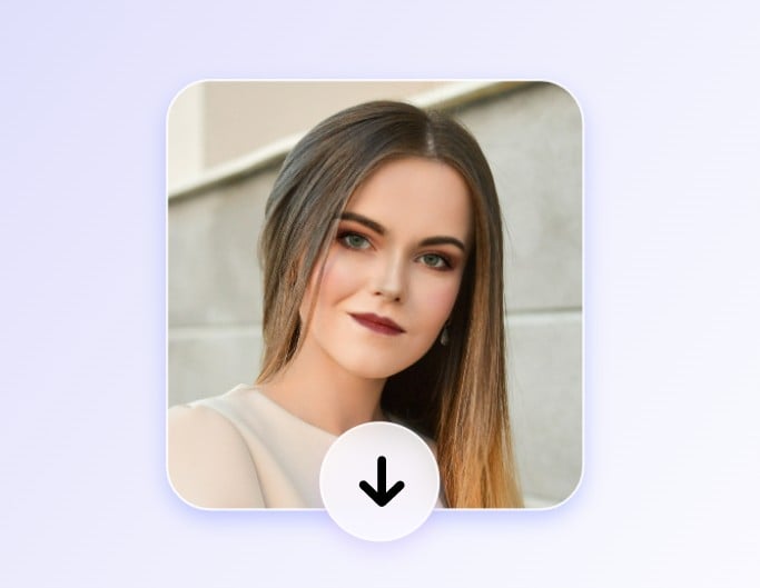 Download the ai applied makeup girl image
