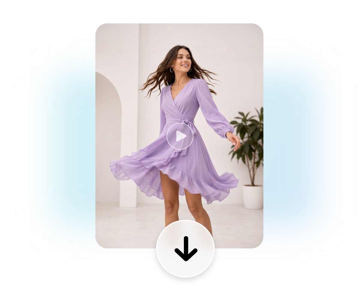 Download the ai generated model video