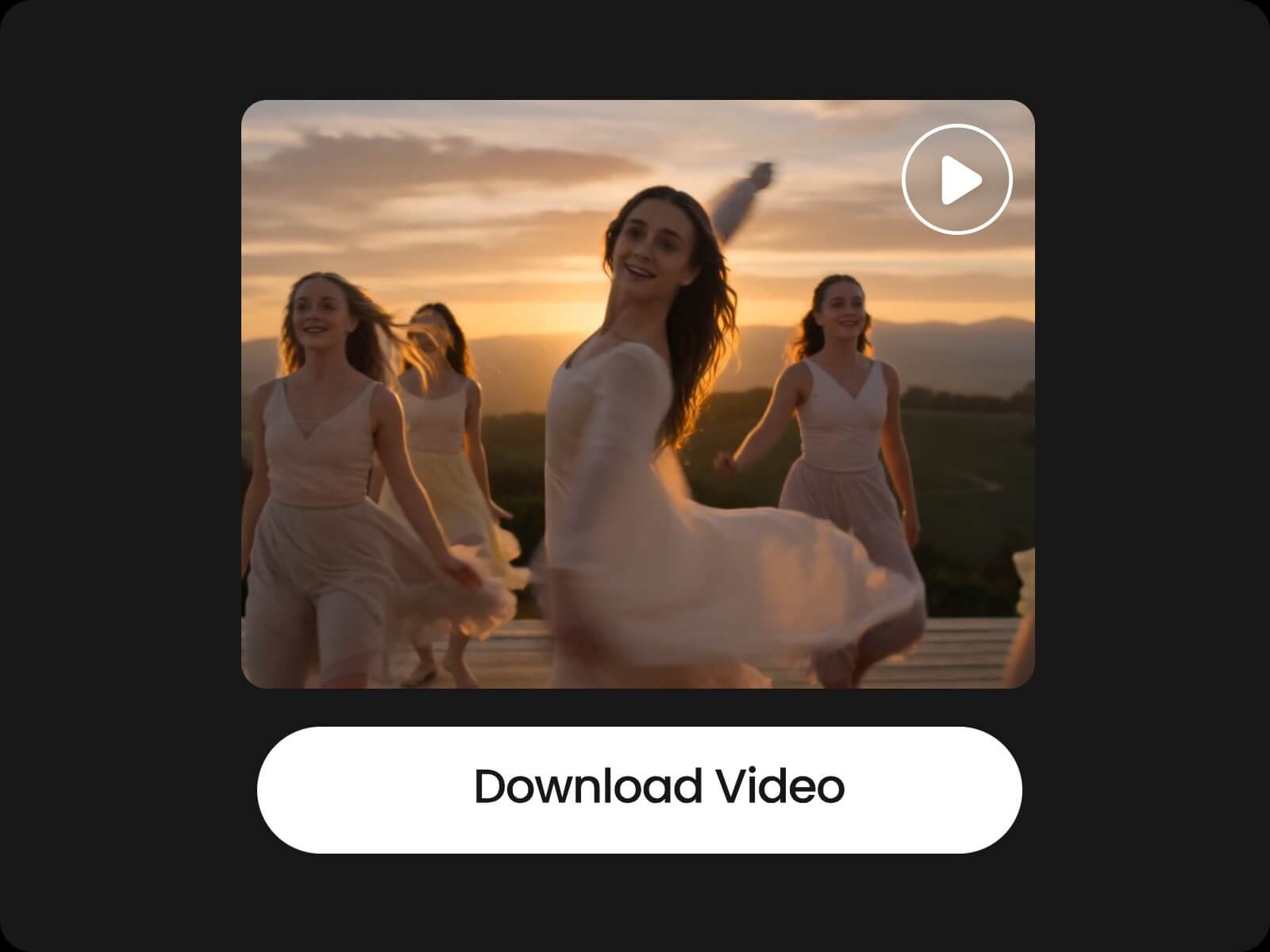 Download the final ai generated music video of a group of women dancing