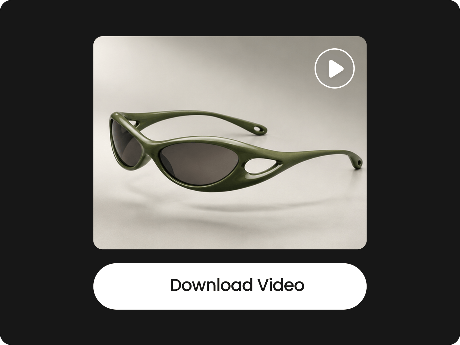 Download the finished ai product video from fotor