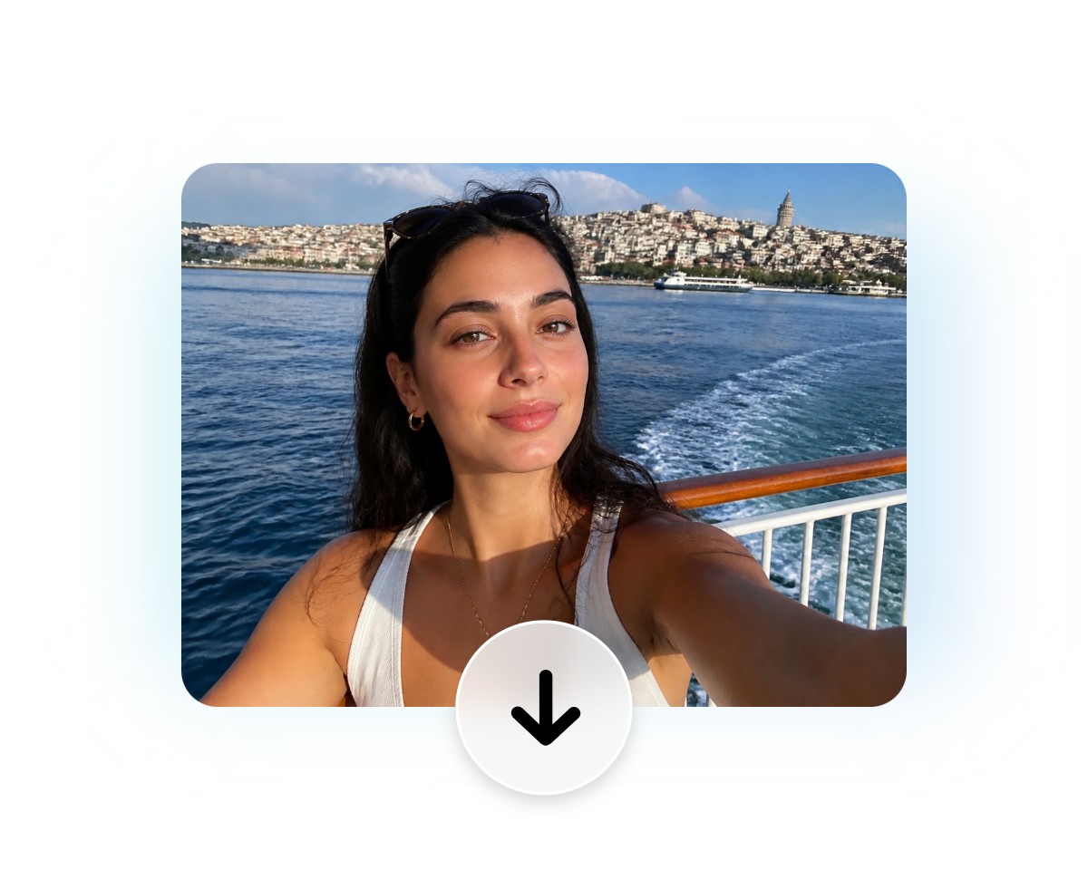 Download the selfied of a girl with the camera facing angle