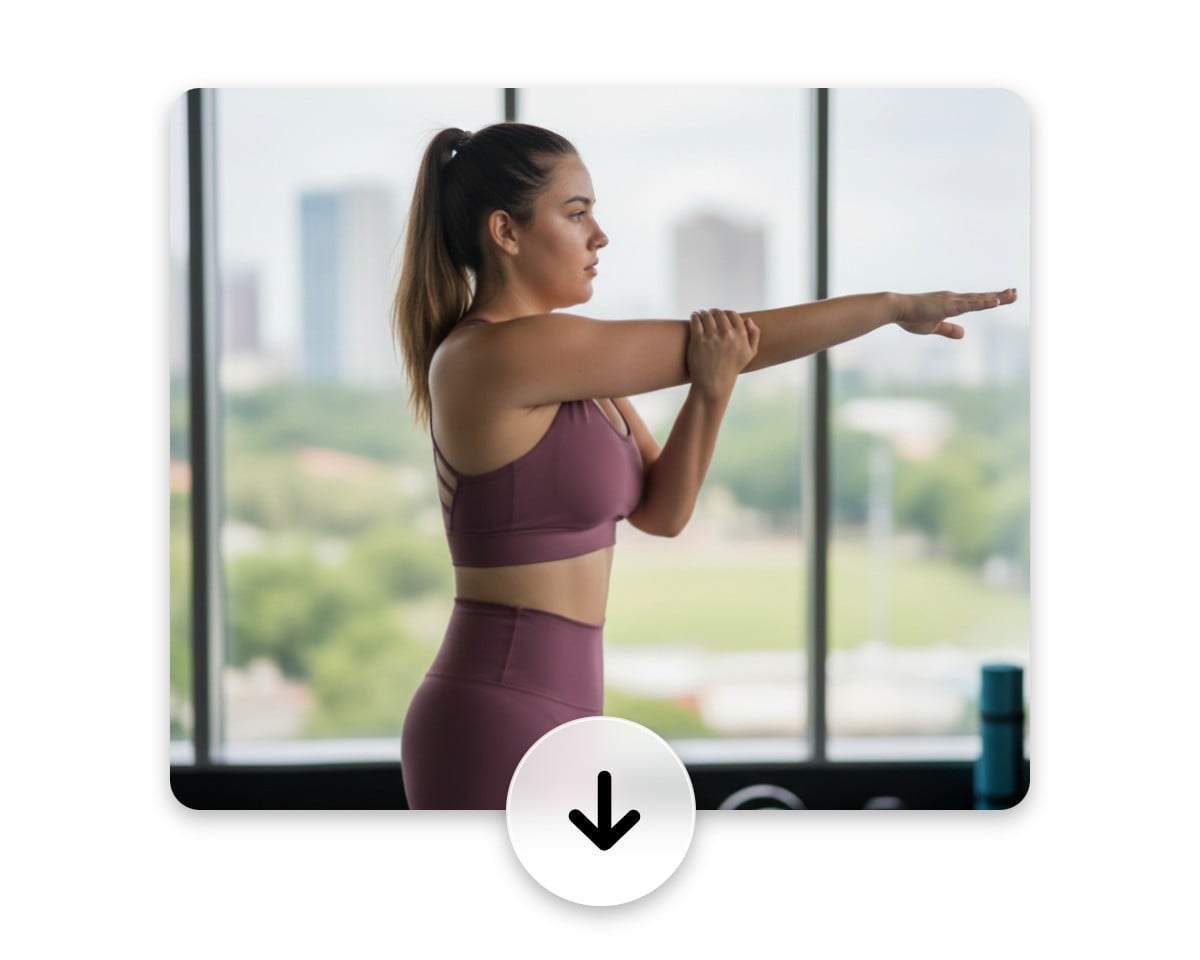 Download the slimming version of a sporty lady