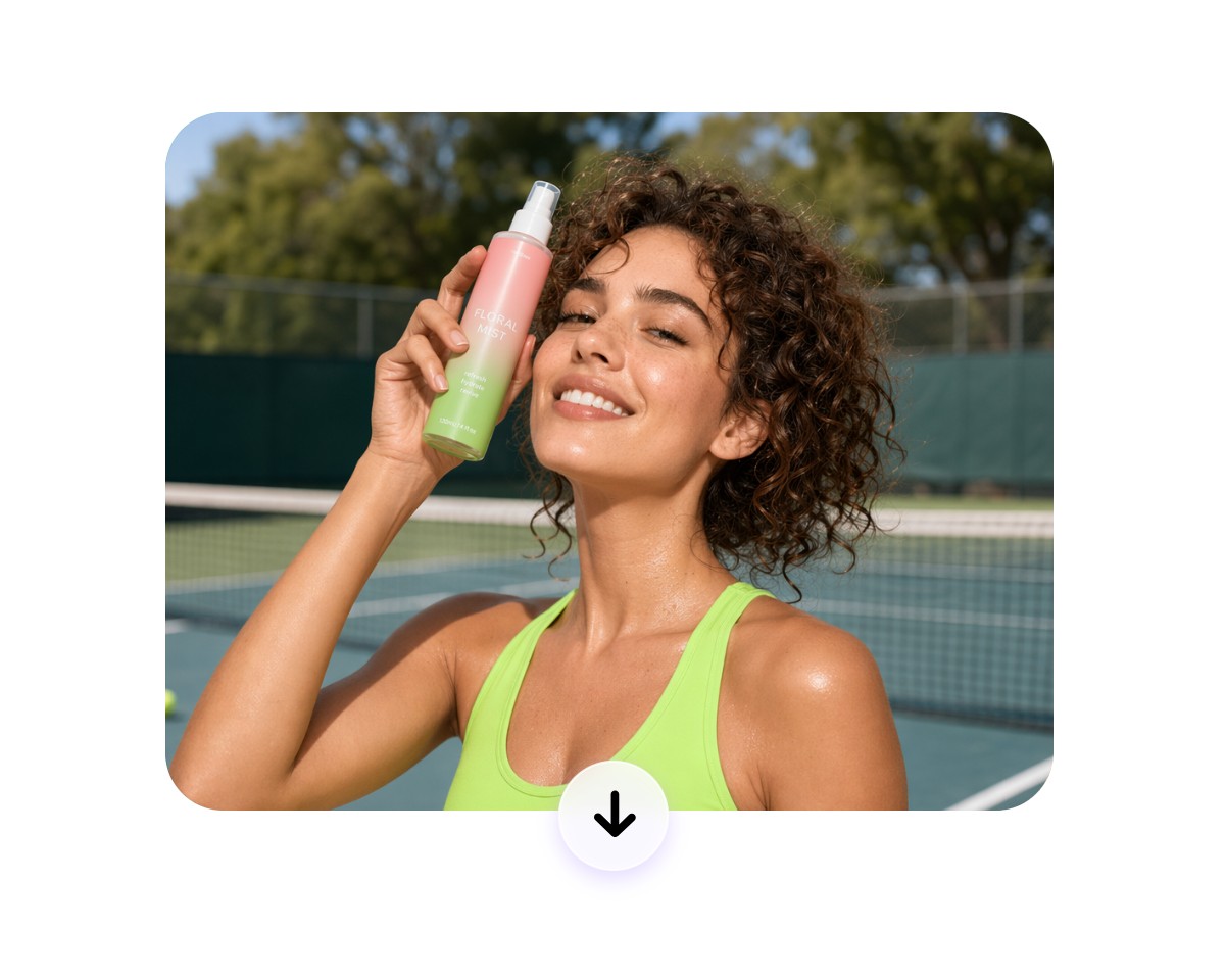 Download the watermark free skincare product video