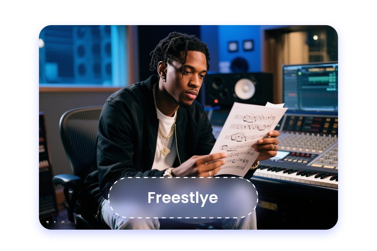 Easily create freestyle AI rap with Fotor