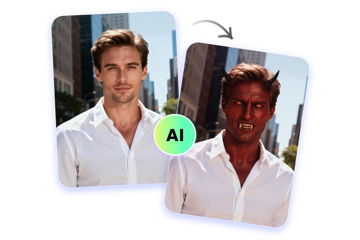 Obtenir facilement des visages démoniaques avec le filtre démon