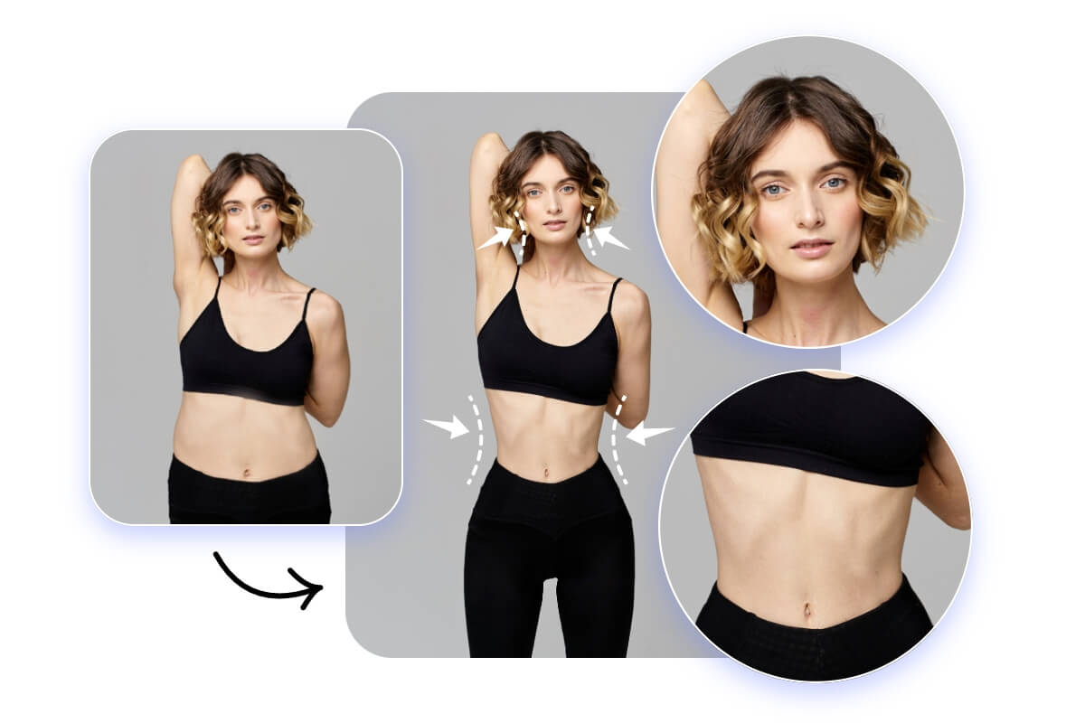 Easily slim your face and body as you want with fotor skinny filter