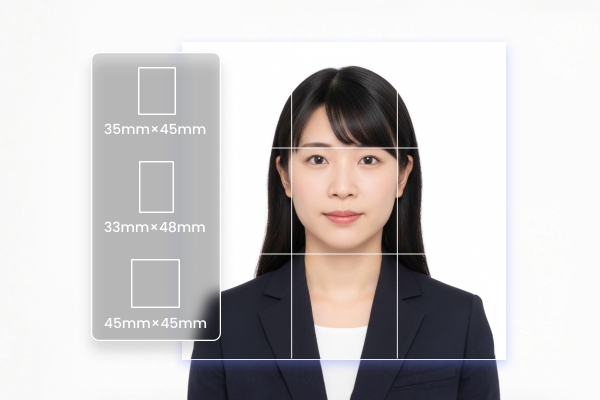 証明写真のサイズを簡単に切り抜く