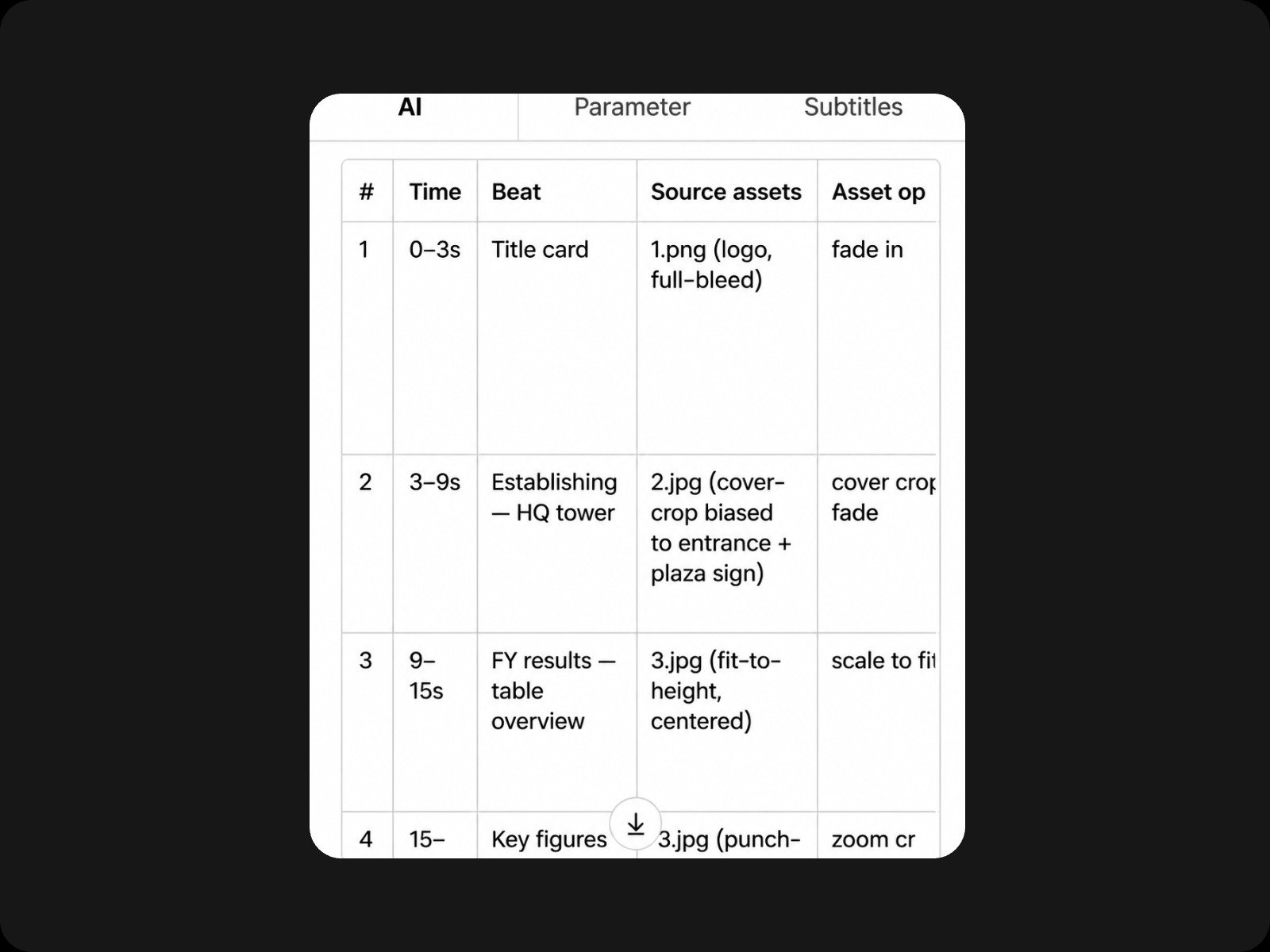 Edit your infographic video by chatting with Fotor video agent