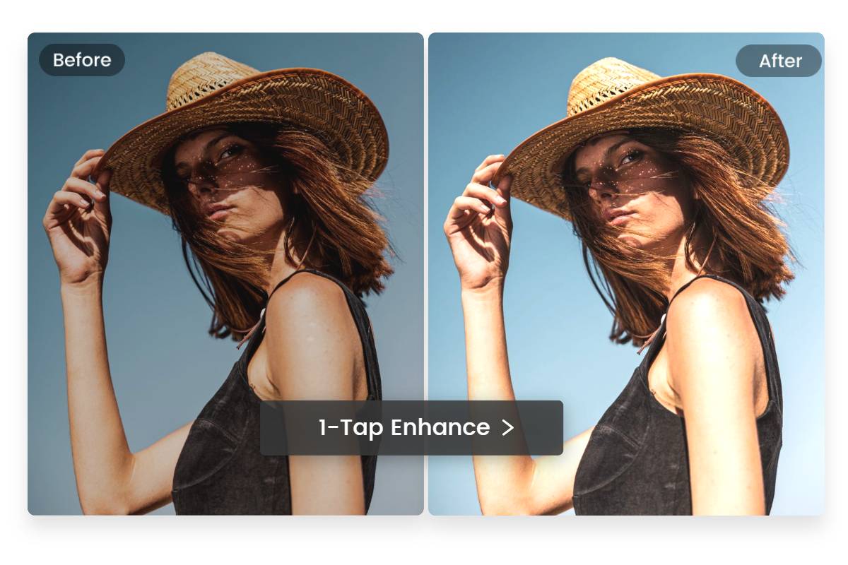 Enhance girl jpeg image