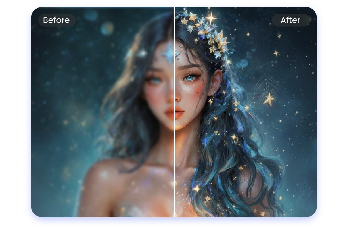 Enhance the quality of an ai generated artwork