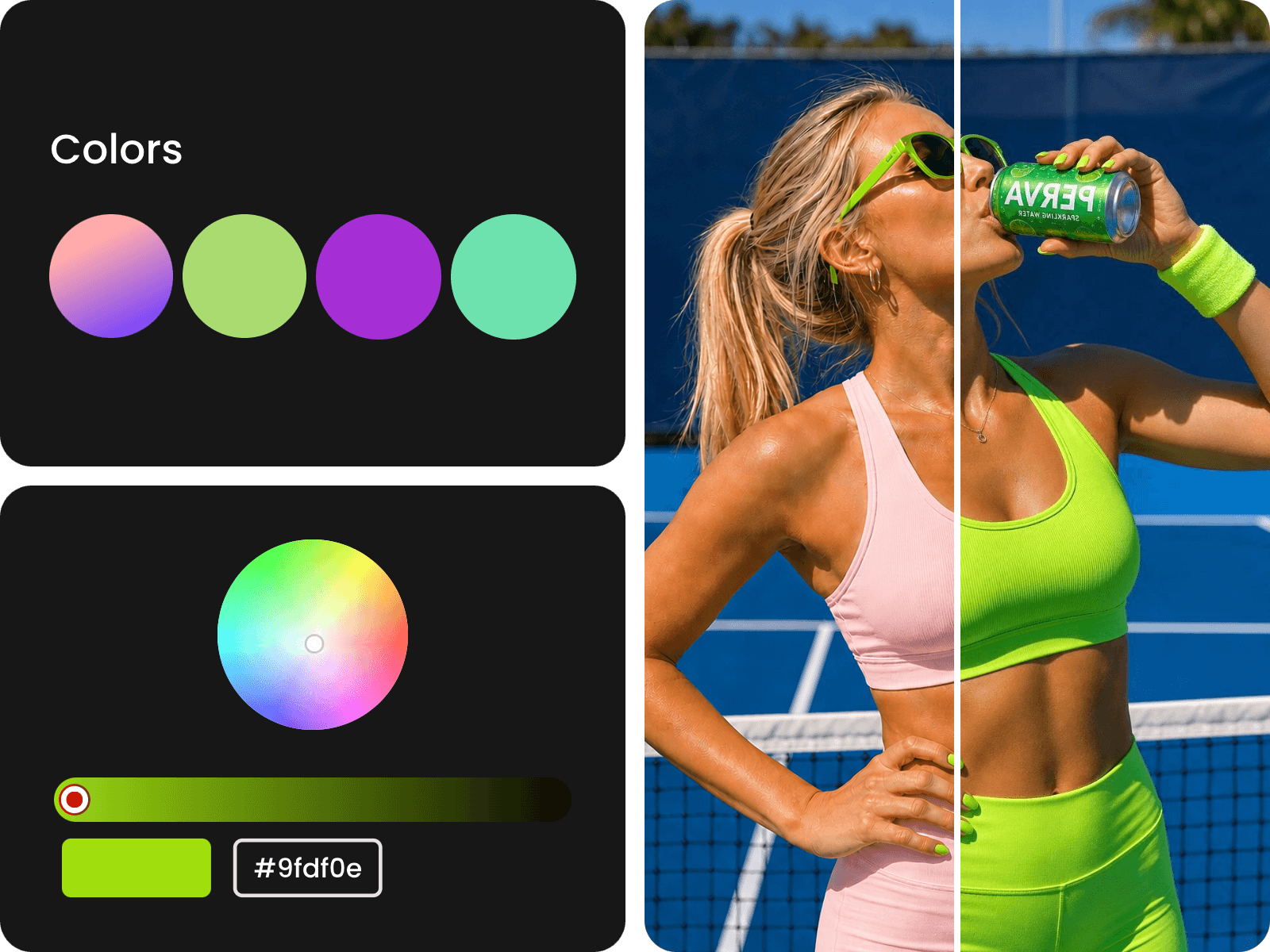 Enhance your recolored images with creative editing