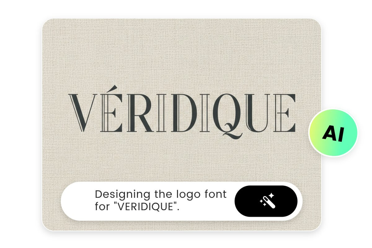 Enter a prompt to generate a logo font image with ai