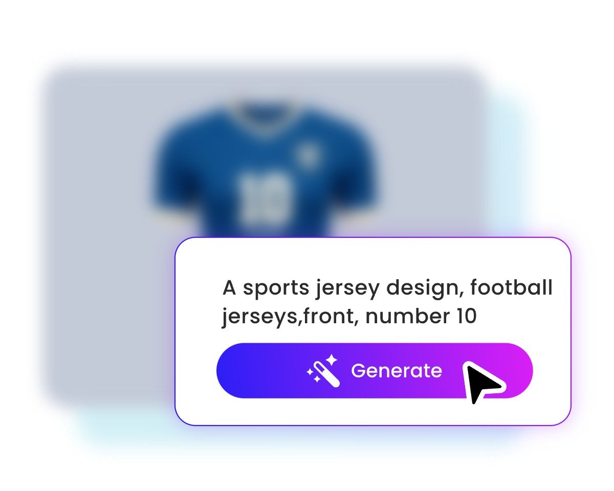 Enter a prompt to generate jerseys with fotor ai jersey generator