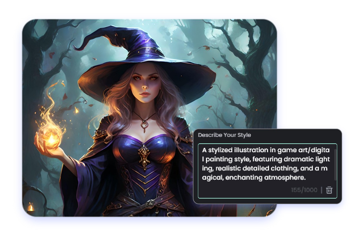 プロンプト入力対応のカスタマイズ可能なAI画像合成