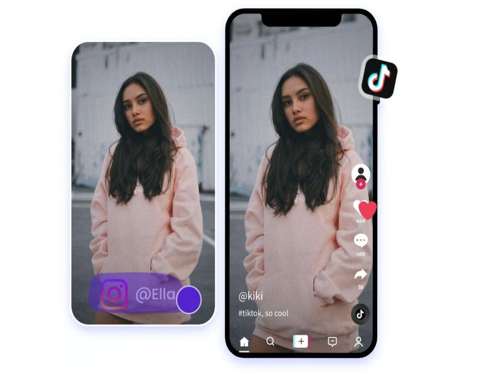 Entferne einfach das instagram wasserzeichen und in tiktok weiternutzen