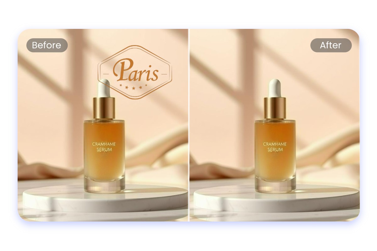 Erase stamp from photo to make product images