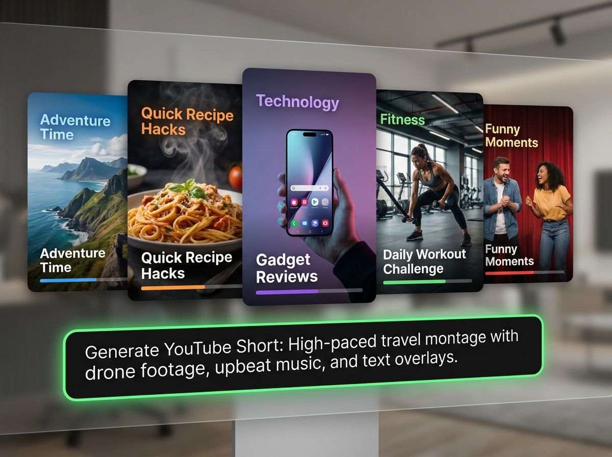 Erstelle youtube shorts aus text mit fotor ki