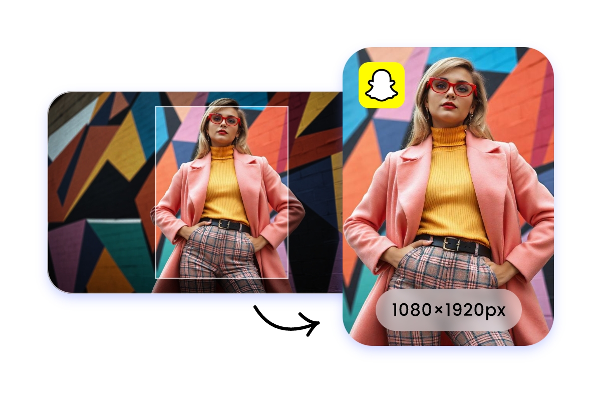 Fashionable woman resized 1080x1920 for Pinterest