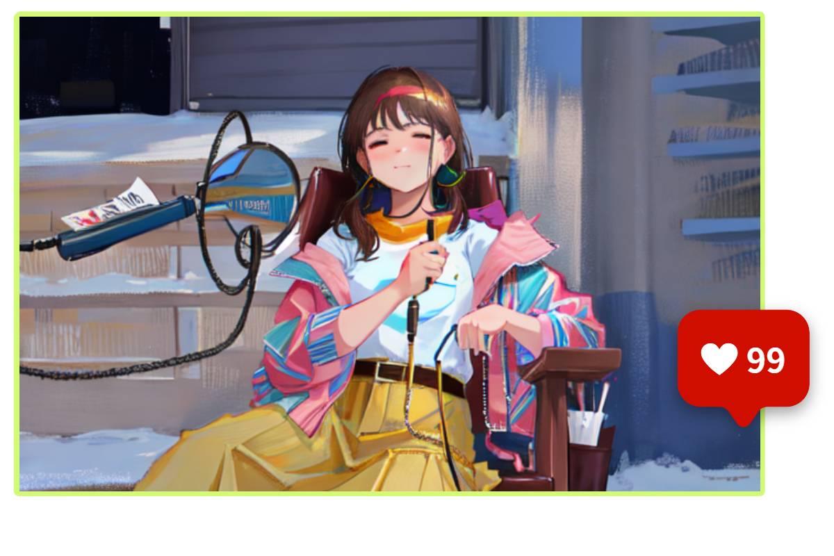 女性Vtuberの配信チャンネルといいね