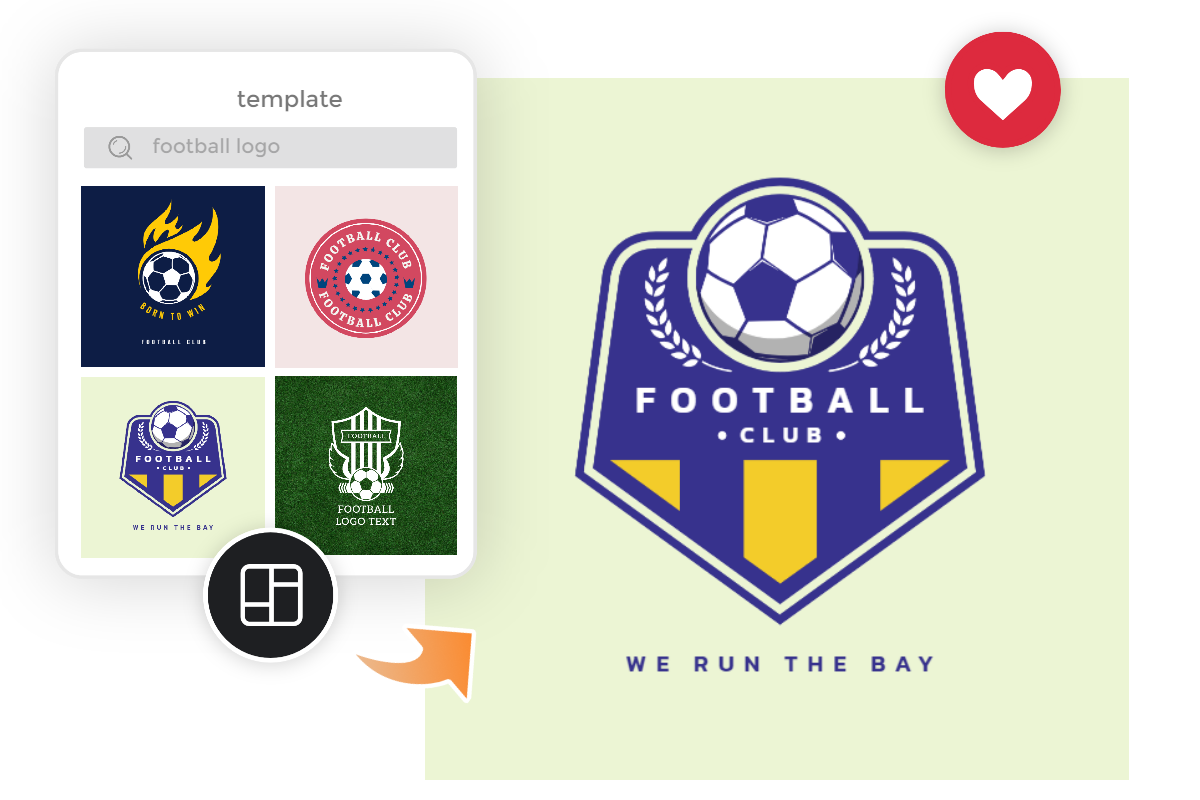 football logo design your own