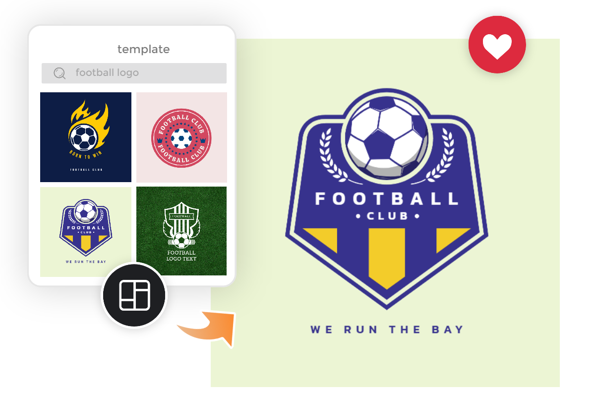 Online Football Logo Maker Custom Football Logo Templates Fotor