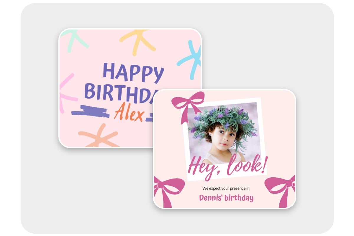 Fotor birthday facebook post templates