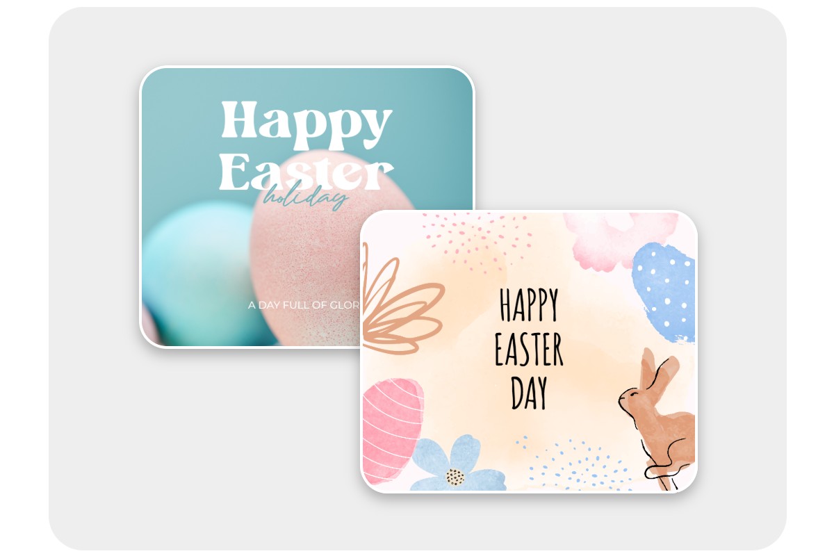 Fotor easter facebook post templates