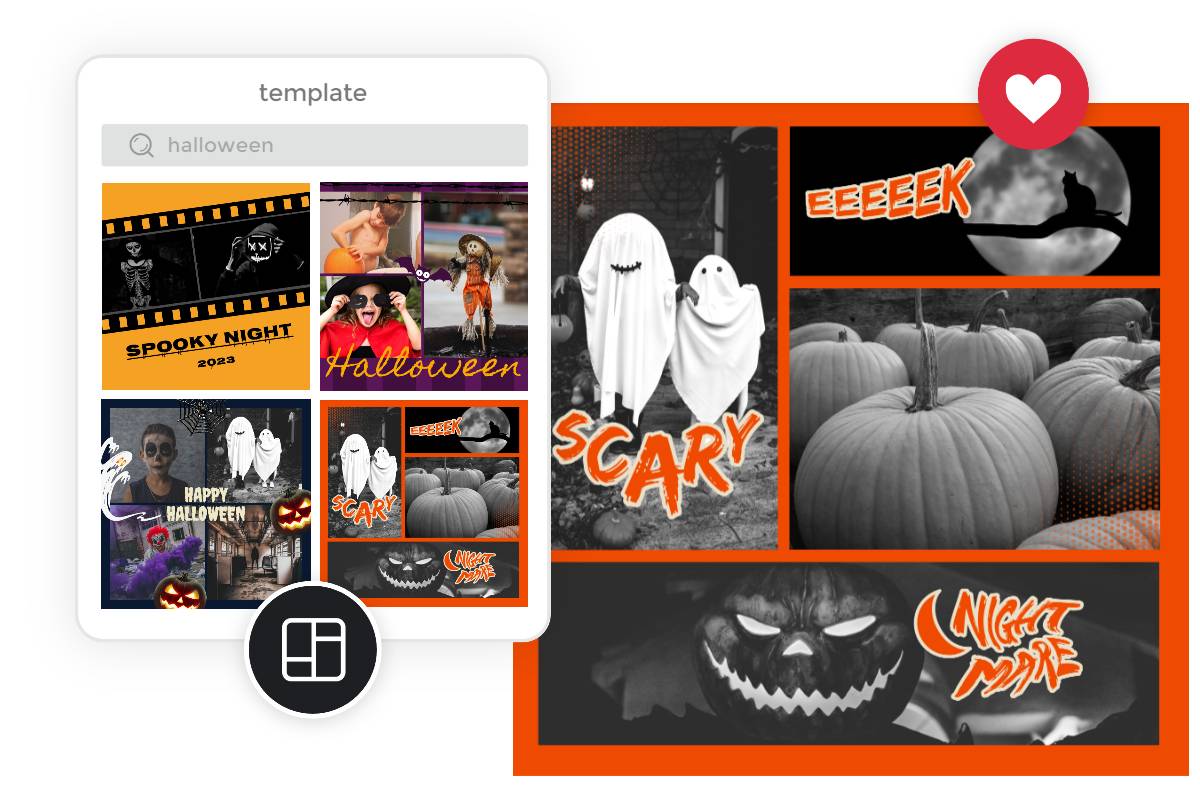 Page 6 - Free customizable Halloween Instagram post templates