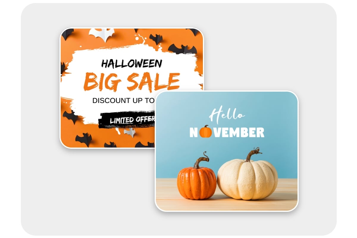 Fotor haloween facebook post templates